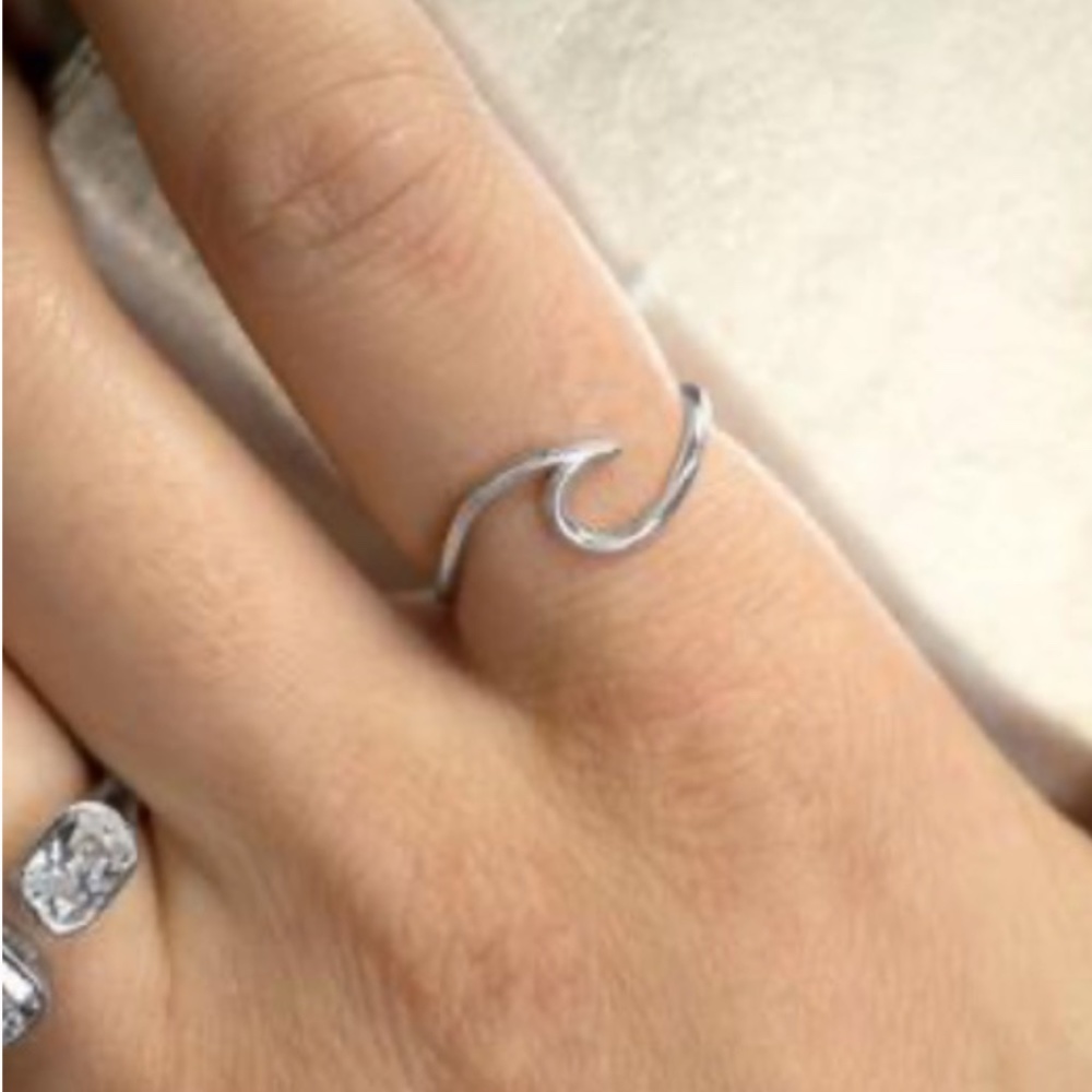 Sterling Silver Wave of Fresh Air Ring